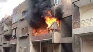 إصابة منجد وزوجته إثر اندلاع حريق في منزل بطهطا